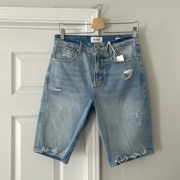 NWT FRAME Denim Le Vintage Bermuda Shorts - Picture 3 of 7